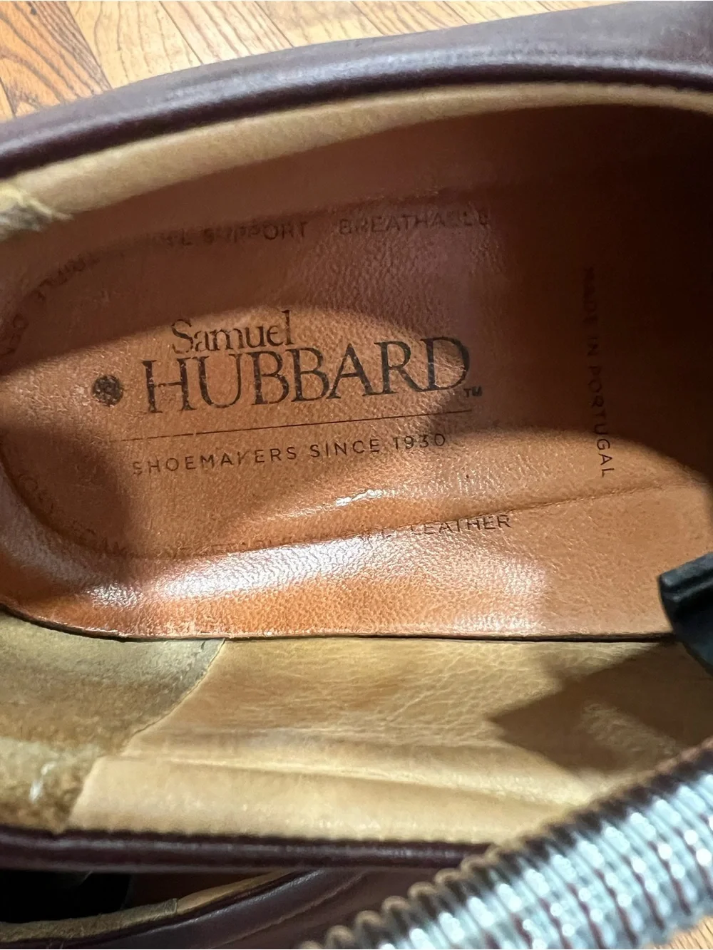 Samuel Hubard leather loafers size  10